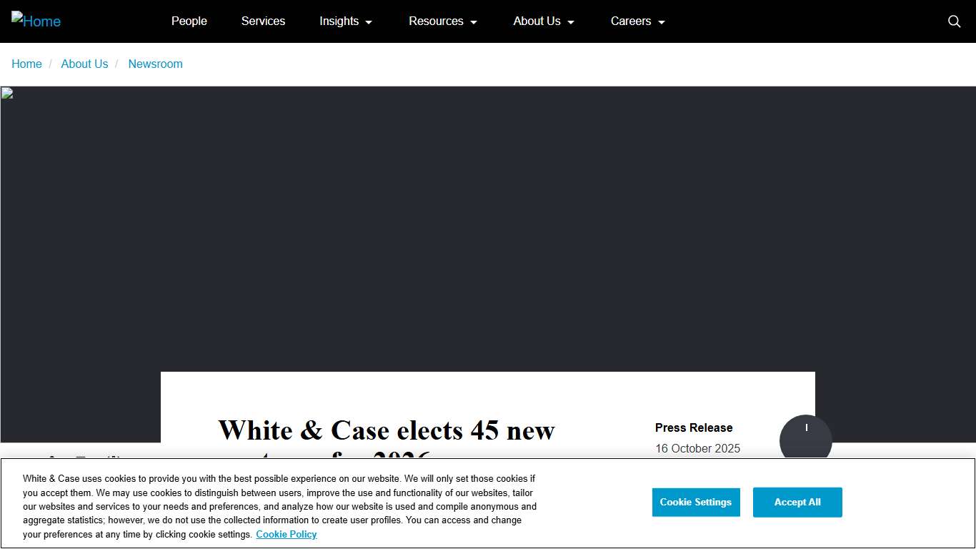 White & Case elects 45 new partners for 2026 White & Case LLP